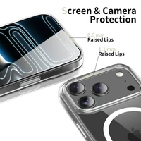 Tech-Protect Flexair Hybrid CC MagSafe maciņš iPhone 17 Pro Max caurspīdīgs