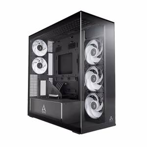 ARCTIC Xtender VG Premium E-ATX datora korpuss, melns (caurspīdīgs stikls)