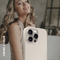 Crong Color Cover Magnetic - iPhone 15 Pro Max MagSafe maciņš (Stone smilšu)