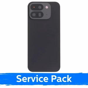 Aizmugurējais vāciņš, saderīgs ar Google Pixel 9 Pro Fold, obsidiāna melns (Service Pack)