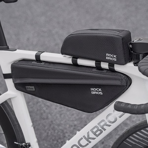 Rockbros velosipēda rāmja soma zem augšējās caurules, 2,9 l, melna