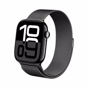 Crong Milano Steel nerūsējošā tērauda siksniņa Apple Watch 38 / 40 / 41 / 42 mm, grafīta krāsā