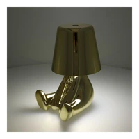 Galda lampa pie gultas GOLD MAN Art Deco sēdoša (versija 5) MLTL