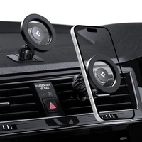 Spigen MFT13 MagSafe automašīnas turētājs pie paneļa vai gaisa atveres – melns