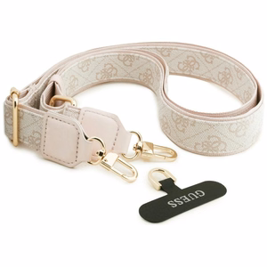 Guess 4G Big Rhinestone Triangle Strap MagSafe maciņš + siksniņa Samsung Galaxy S26 Ultra rozā