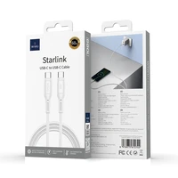 WiWU - Starlink sērijas datu kabelis Wi-C043E USB C uz USB C 30W - balts
