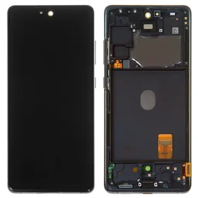 LCD ekrāns Samsung G780F S20 FE ar skārienjūtīgo ekrānu un rāmi oriģināls Cloud Navy (servisa pakete)