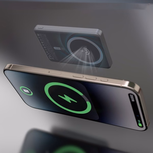 Dudao K28S 20W PD 5000mAh внешний аккумулятор с MagSafe и подставкой - Серый