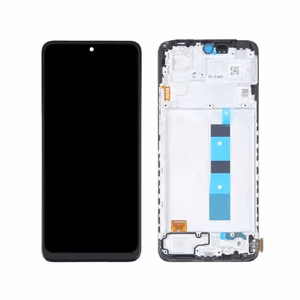 LCD Displejs Saderīgs ar Xiaomi Redmi Note 12 4G Melns ar Frame / HQ
