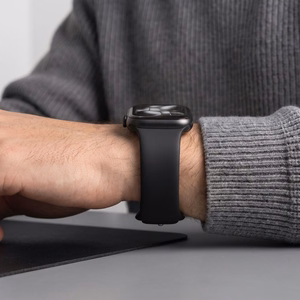 Tech-Protect silikona siksniņa Apple Watch 44 / 45 / 46 / 49 mm, melna