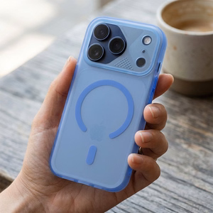 Aurora maciņš modelim iPhone 17 Pro, saderīgs ar MagSafe – zils