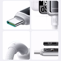 USB kabelis Joyroom S-A55 no USB-A uz USB-C 66W 1,2 m balts