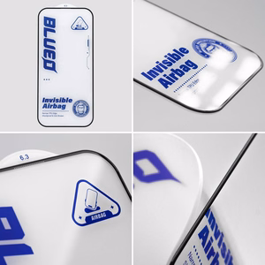 5D Mr. Monkey Aizsargstikls - Apple iPhone 17 Pro melns (Airbag Anti-broken)