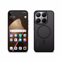 Crong Hybrid Matte Magnetic - Xiaomi 15T MagSafe maciņš (melns)