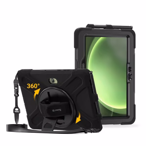 Izturīgs aizsargapvalks Crong Defender Plus Samsung Galaxy Tab Active5 Pro 10,1″ planšetdatoram, melns