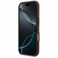 BMW maciņš for IPHONE 17 Pro Max saderīgs ar MagSafe BMHMP17X25PFWSMO (PU FW Metal Logo) oranžs