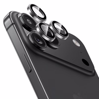 Benks Grūdinātais stikls Glass Warrior Metāla objektīva aizsargstikls kamerai Iphone 17 Pro/17 Pro Max (3 gab.) melns