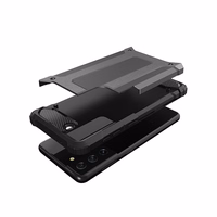 Hybrid Armor viedtālruņa apvalks Samsung Galaxy S23 Ultra bruņu hibrīda apvalks zils