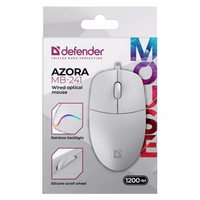 WIRED MOUSE DEFENDER AZORA MB-241 RF balts 1200dpi 3P