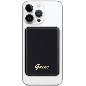Guess MagSafe Metal Script Logo беспроводной внешний аккумулятор 5W 3000mAh - чёрный