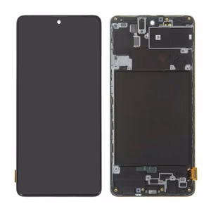 LCD дисплей совместимый с Samsung A715 A71 чёрный с рамкой HQ