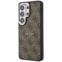 GUESS maciņš for SAMSUNG S26 Ultra GUHMS26LP4MSEGCW (4G Embossed Ring MagSafe) brūns