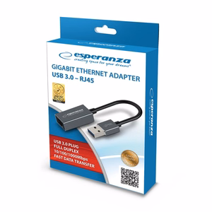 Esperanza ENA101 ETHERNET 1000 MBPS ADAPTERIS USB 3.0-RJ45