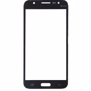 Outer Screen Glass Saderīgs ar Samsung J500 J5 Melns HQ