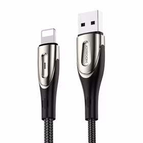 USB kabelis Lightning ierīcēm Joyroom Sharp S-M411 2.4A, 3m (melns)