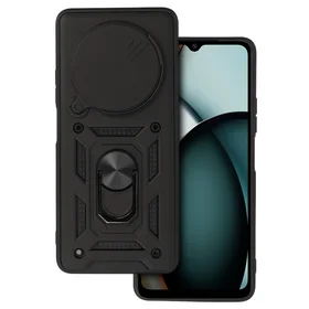 Slide Camera Armor viedtālruņa apvalks Xiaomi Redmi A3 Pro melns