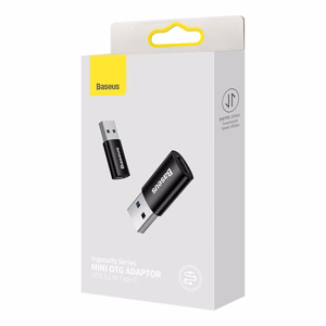 Baseus adapteris Ingenuity USB-A 3.1 uz USB-C melns OTG