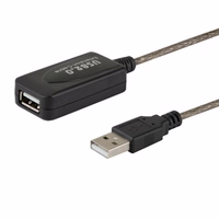 SAVIO CL-130 USB active port extension 10m USB 2.0-A male USB 2.0-A female melns