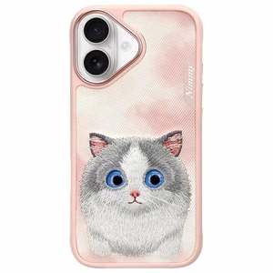Nimmy Big Eyed Pet 2.0 Viedtālruņa apvalks priekš iPhone 16 - rozā