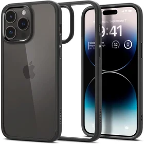 Spigen Ultra Hybrid iPhone 14 Pro viedtālruņa apvalks - matēts melns