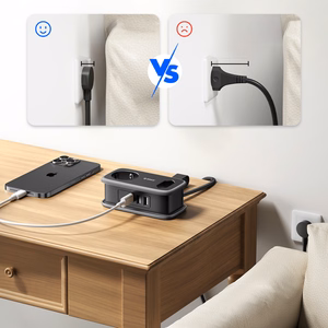 Orico AP3 65W GaN 6in1 strāvas sadalītājs 2x AC + 2x USB-A + 2x USB-C - melns