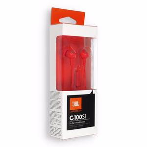 Austiņas JBL C100SI sarkanas