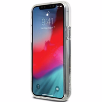 DKNY Liquid Glitter Big Logo viedtālruņa apvalks iPhone 12 Pro/12 - melns