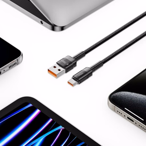 Tech-Protect UltraBoost Evo USB-C / USB-A kabelis 100W 5A 0.5m - melns