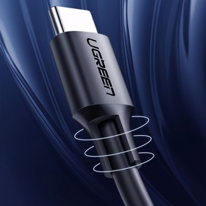 Ugreen US286 USB-C - USB-C PD QC 3A 480Mb/s 2m kabelis - melns