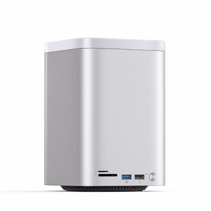 Orico MiniTower dokstacija ar cietā diska nodalījumiem līdz 56 TB - sudraba krāsā