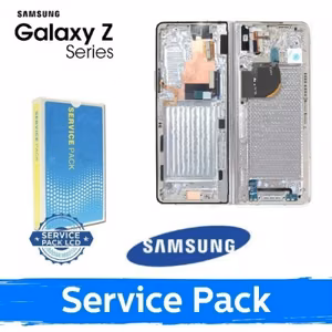 LCD ekrāns paredzēts Samsung F946 Z Fold5 ar rāmi / Ice Blue / (Service Pack)