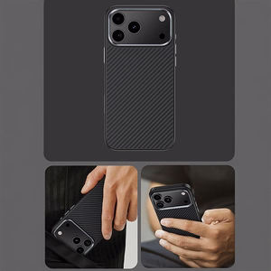Benks Magnetic Armor Pro 600D kevlara vāciņš ar metāla rāmi (C.K.FL.AP.BK.BA72) iPhone 18 Pro / 17 Pro, melns