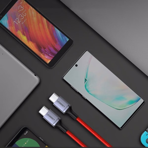 Ugreen US294 USB-C - USB-C 3A 480Mb/s kabelis 1m sarkans