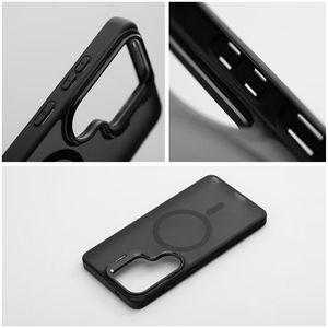 Maciņš priekš Samsung S26 PLUS Forcell F-Protect Shadow Stand Premium saderīgs ar MagSafe melns
