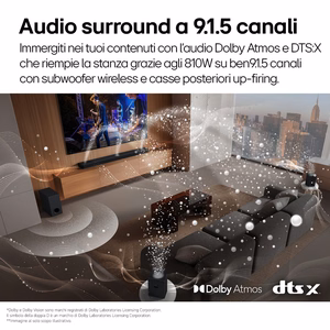 LG S95TR melna 9.1.5 kanāli 810 W