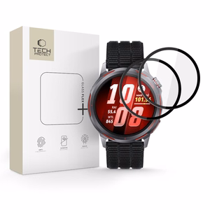 Tech-Protect Glass Flex+ 2 gab. hibrīda stikls priekš Huawei Watch GT Runner 2 – melns