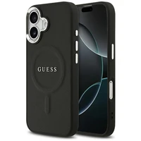 Guess klasiskā logotipa magnētiskais vāciņš iPhone 17 – melns