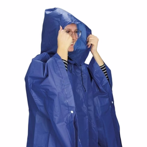 Lifetime rain poncho, 130 × 100 cm, blue