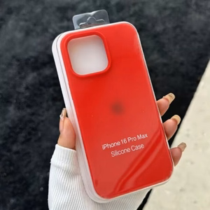 Telefona maciņš Silicone Plastic Pack Apple iPhone 12 Pro Max sarkans (iepakojumā)