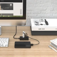 Hub Orico W5P-U2-030 4x USB-A 2.0 30cm - melns